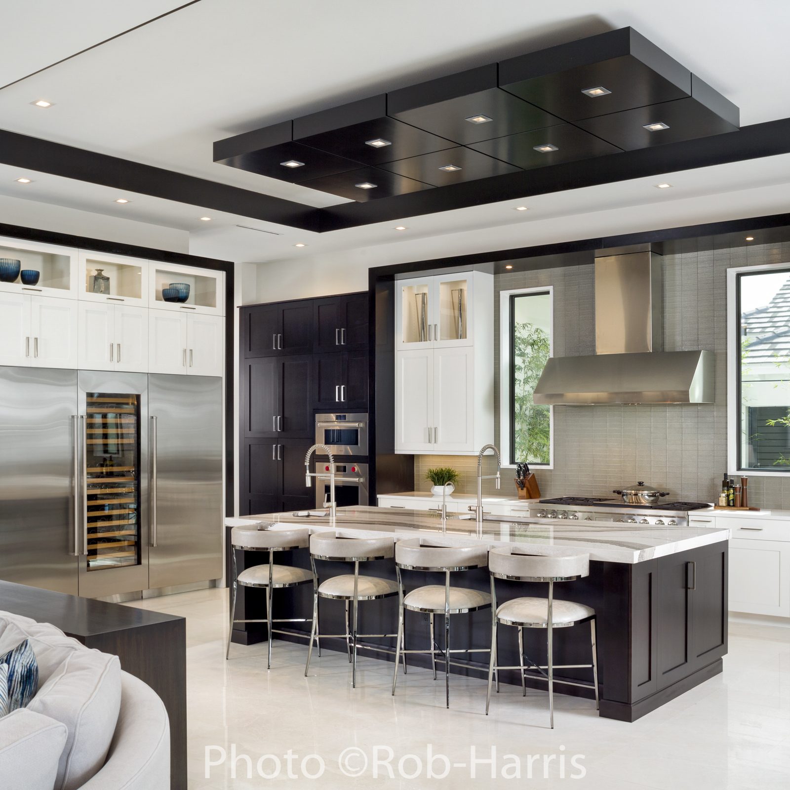 Kitchen and kitchen decor in upper scale home