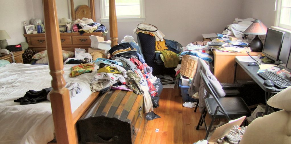 cluttered home Home Organization and Home Watch by Nancy's Concierge Services